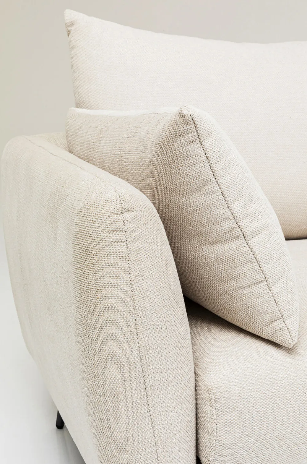 Narożniki*KARE Design Narożnik Amalfi 275x159 Cm Kremowy Prawy