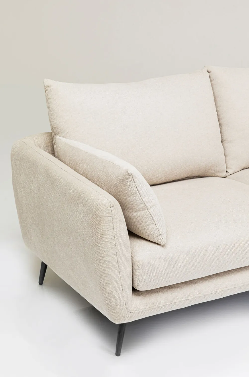 Narożniki*KARE Design Narożnik Amalfi 275x159 Cm Kremowy Prawy