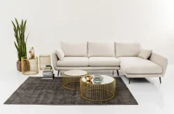 Narożniki*KARE Design Narożnik Amalfi 275x159 Cm Kremowy Prawy