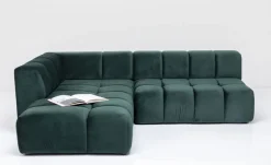 Narożniki*KARE Design Narożnik Belami 265x210 Cm Ciemnozielony Lewy