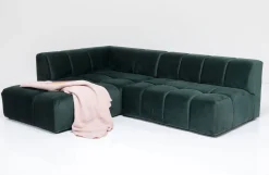 Narożniki*KARE Design Narożnik Belami 265x210 Cm Ciemnozielony Lewy