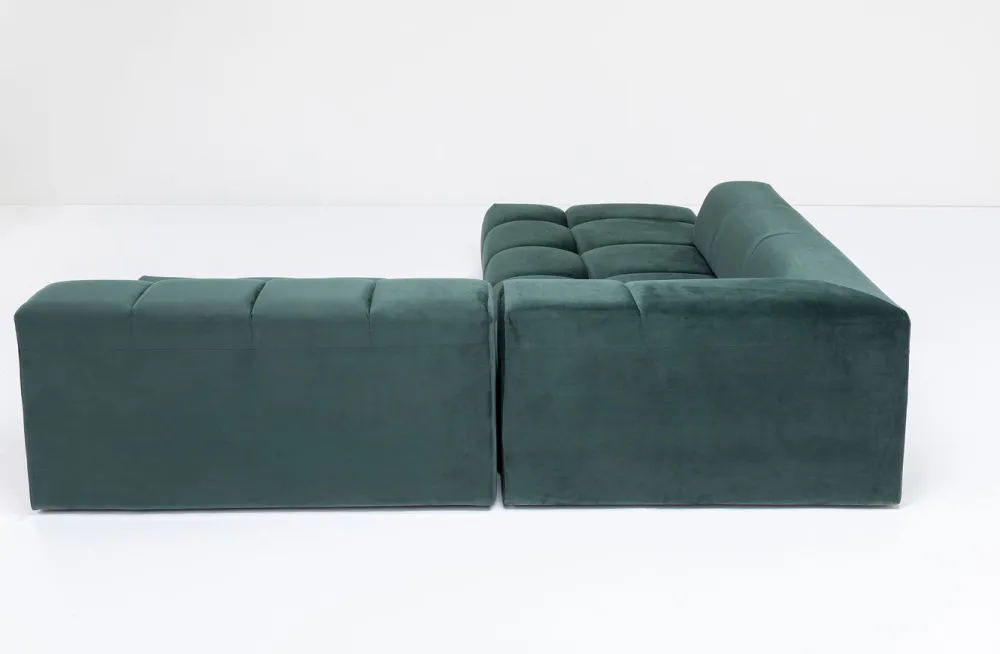 Narożniki*KARE Design Narożnik Belami 265x210 Cm Ciemnozielony Lewy
