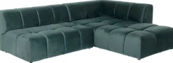 Narożniki*KARE Design Narożnik Belami 265x210 Cm Ciemnozielony Prawy