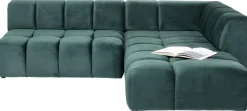 Narożniki*KARE Design Narożnik Belami 265x210 Cm Ciemnozielony Prawy