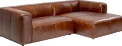 Narożniki*KARE Design Narożnik Cubetto 270x170 Cm Brązowy Skóra Naturalna - Prawy