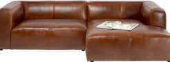 Narożniki*KARE Design Narożnik Cubetto 270x170 Cm Brązowy Skóra Naturalna - Prawy