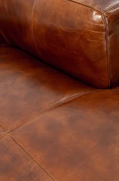 Narożniki*KARE Design Narożnik Cubetto 270x170 Cm Brązowy Skóra Naturalna - Prawy
