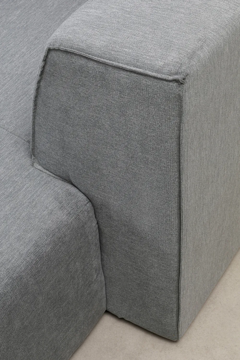 Narożniki*KARE Design Narożnik Duży Modułowy Szary 357x182 Cm Prawy
