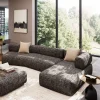Narożniki*KARE Design Narożnik 2-elementowy Nowoczesny Czarno-biały 334x180 Cm