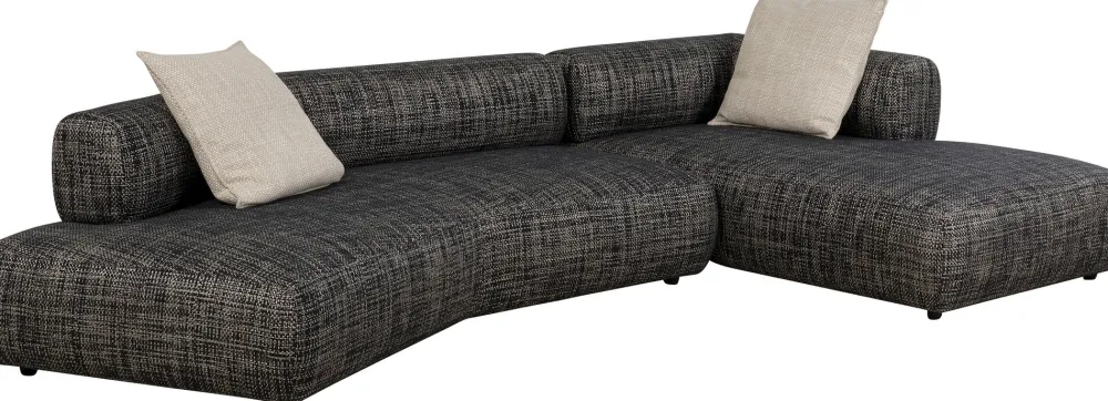 Narożniki*KARE Design Narożnik 2-elementowy Nowoczesny Czarno-biały 334x180 Cm