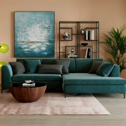 Narożniki*KARE Design Narożnik Gianna 290x167 Cm Zielony Lewy