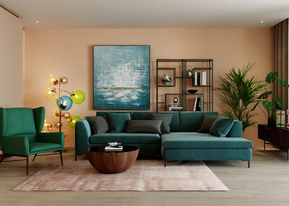 Narożniki*KARE Design Narożnik Gianna 290x167 Cm Zielony Lewy