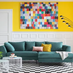 Narożniki*KARE Design Narożnik Gianna 290x167 Cm Zielony Prawy