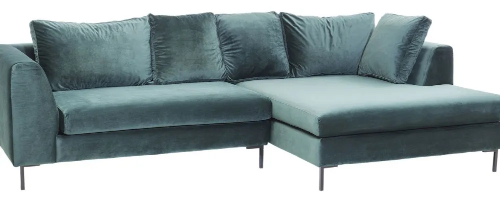 Narożniki*KARE Design Narożnik Gianna 290x167 Cm Zielony Prawy