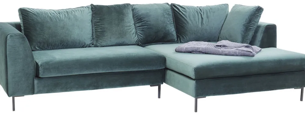 Narożniki*KARE Design Narożnik Gianna 290x167 Cm Zielony Prawy