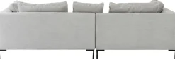 Narożniki*KARE Design Narożnik Gianni Cord 290x167 Cm Szary Lewy