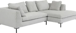 Narożniki*KARE Design Narożnik Gianni Cord 290x167 Cm Szary Prawy