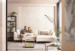 Narożniki*KARE Design Narożnik Gianni Velvet 290x167 Cm Kremowy Prawy