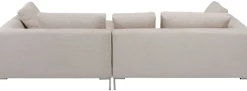 Narożniki*KARE Design Narożnik Gianni Velvet 290x167 Cm Kremowy Prawy
