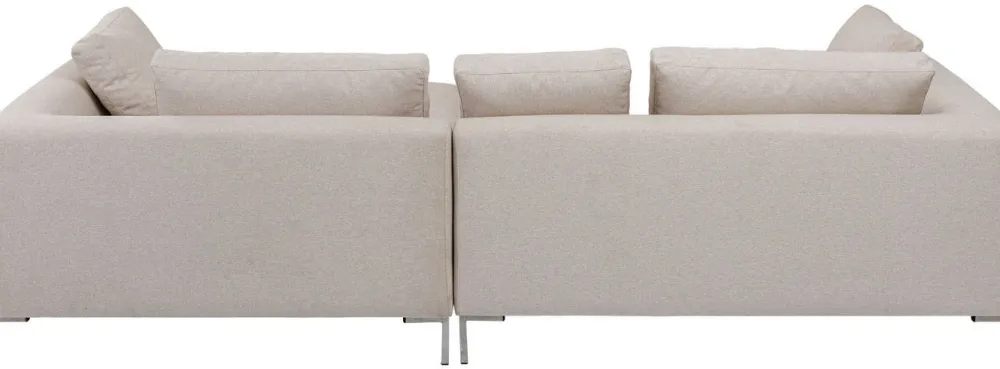 Narożniki*KARE Design Narożnik Gianni Velvet 290x167 Cm Kremowy Prawy