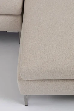 Narożniki*KARE Design Narożnik Gianni Velvet 290x167 Cm Kremowy Prawy