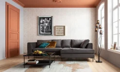 Narożniki*KARE Design Narożnik Gianni Velvet 290x167 Cm Szary Prawy