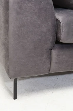 Narożniki*KARE Design Narożnik Gianni Velvet 290x167 Cm Szary Prawy