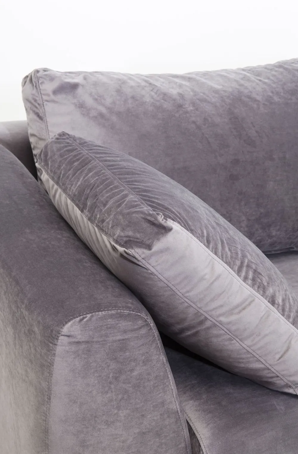 Narożniki*KARE Design Narożnik Gianni Velvet 290x167 Cm Szary Prawy