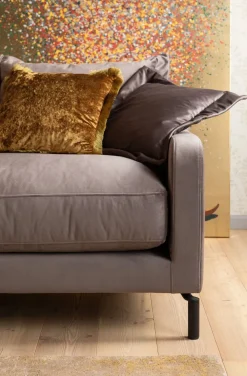 Narożniki*KARE Design Narożnik Gianni Velvet 290x167 Cm Szary Prawy