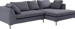 Narożniki*KARE Design Narożnik Gianni 290x167 Cm Szary Prawy - Nogi Czarne