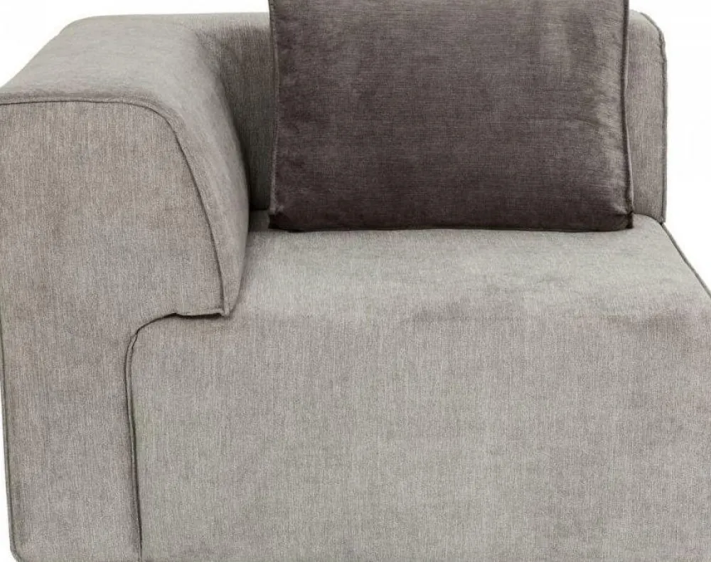 Sofy Modułowe|Narożniki*KARE Design Narożnik Infinity Chenille 100x100 Cm Lewy Szary