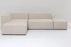 Narożniki*KARE Design Narożnik Infinity Ottomane 306x182 Cm Kremowy Lewy