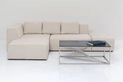 Narożniki*KARE Design Narożnik Infinity Ottomane 306x182 Cm Kremowy Lewy