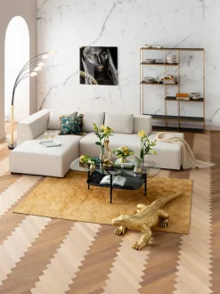 Narożniki*KARE Design Narożnik Infinity Ottomane 306x182 Cm Kremowy Lewy