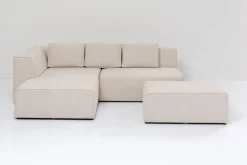 Narożniki*KARE Design Narożnik Infinity Ottomane 306x182 Cm Kremowy Lewy