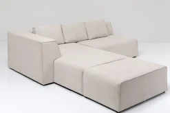 Narożniki*KARE Design Narożnik Infinity Ottomane 306x182 Cm Kremowy Lewy