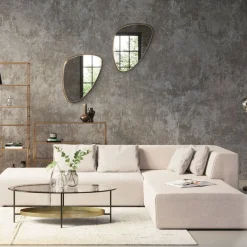 Narożniki*KARE Design Narożnik Infinity Ottomane 306x182 Cm Kremowy Prawy