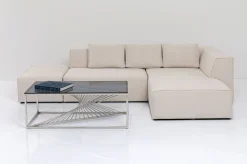Narożniki*KARE Design Narożnik Infinity Ottomane 306x182 Cm Kremowy Prawy