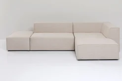 Narożniki*KARE Design Narożnik Infinity Ottomane 306x182 Cm Kremowy Prawy