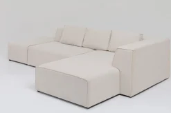 Narożniki*KARE Design Narożnik Infinity Ottomane 306x182 Cm Kremowy Prawy