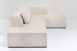 Narożniki*KARE Design Narożnik Infinity Ottomane 306x182 Cm Kremowy Prawy