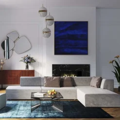 Sofy Modułowe|Narożniki*KARE Design Narożnik Infinity Szary 302x182 Cm Prawostronny