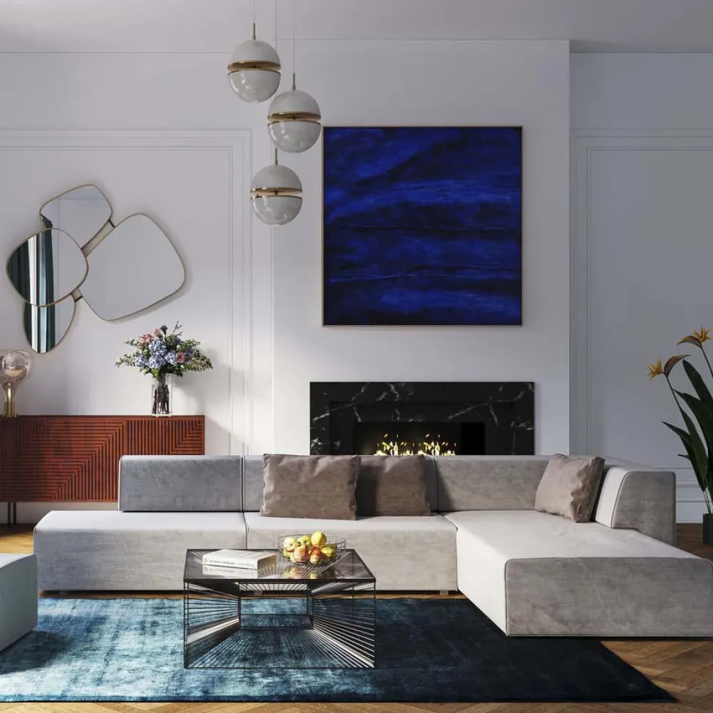 Sofy Modułowe|Narożniki*KARE Design Narożnik Infinity Szary 302x182 Cm Prawostronny