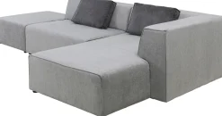 Sofy Modułowe|Narożniki*KARE Design Narożnik Infinity Szary 302x182 Cm Prawostronny