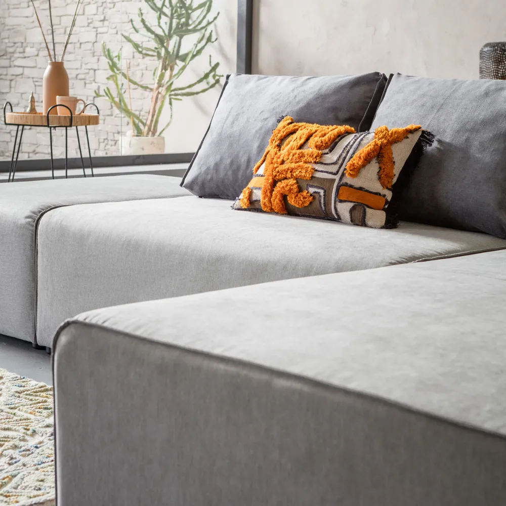 Sofy Modułowe|Narożniki*KARE Design Narożnik Infinity Szary 302x182 Cm Prawostronny