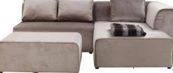 Narożniki*KARE Design Narożnik Infinity Velvet 302x182 Cm Taupe Prawy