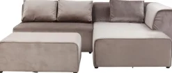 Narożniki*KARE Design Narożnik Infinity Velvet 302x182 Cm Taupe Prawy