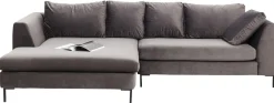 Narożniki*KARE Design Narożnik Lewy Gianni 290x160 Cm Szary