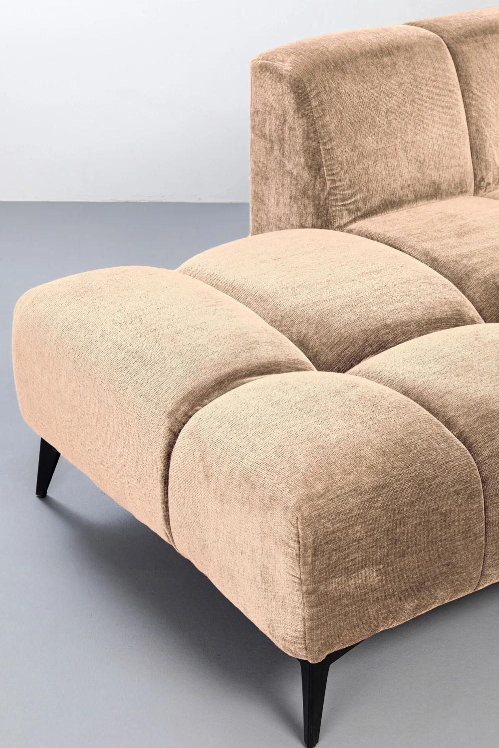 Narożniki*KARE Design Narożnik Lewy Kremowy Nogi Czarne 250x200 Cm