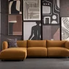 Narożniki*KARE Design Narożnik Lewy W Kolorze żółtym Tkanina Pluszowa 302x160 Cm